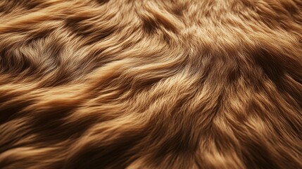 Fototapeta premium Luxurious Fur Texture, featuring long flowing strands, highlighting gentle softness and rich detail in a captivating presentation