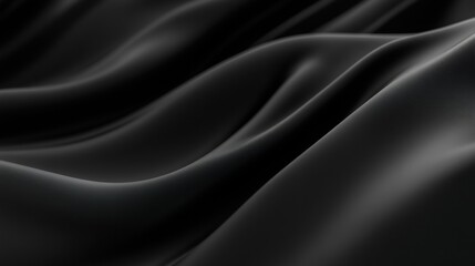 Fototapeta premium Sleek Black Surface, minimal distractions, smooth texture, uniform appearance, modern aesthetic, versatile background, elegant design element