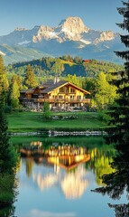 Fototapeta premium lake in the mountains