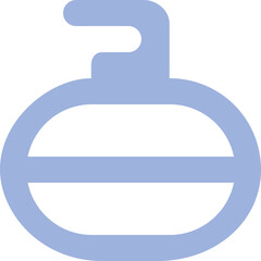 Curling icon logo design