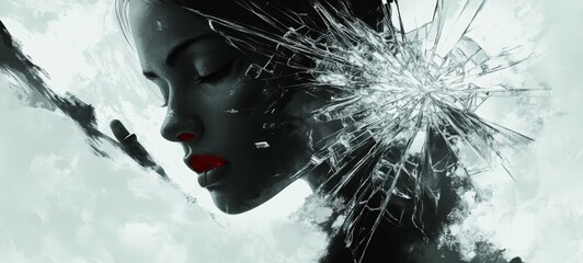 Fototapeta premium The Fractured Mirror, Conduct Disorder