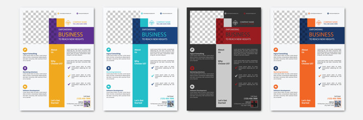 Naklejka premium Elegant Flyer Design for Business Branding