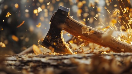 wood 
forest 
close up wood cutting 
axe 
wood cutter
ashes of wood 