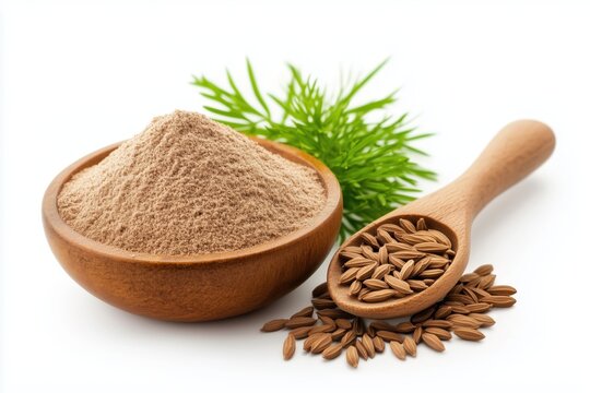 Exploring cumin seeds and powder in culinary creations kitchen food photography bright natural lighting
