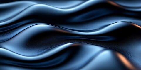Fototapeta premium Blue liquid wave abstract background, design texture