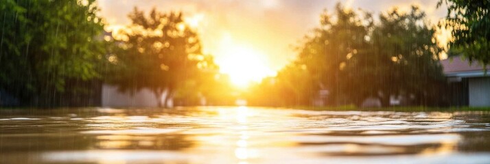 Community fundraiser unites residents to support flood victims during a vibrant sunset gathering