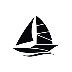 Small Boat Vector Illustration Image.