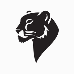 Puma head vector silhouette 