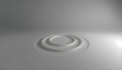 Obraz premium a circular object is shown in the middle of a room