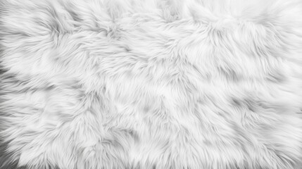 A soft, fluffy white texture resembling fur, ideal for cozy decor and adding warmth to any space.