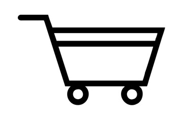 Simple Shopping Cart Icon Vector Illustration