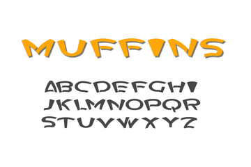Muffins Font, Custom Font Style