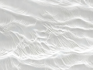 Fototapeta premium White Abstract Background Creates a Soft, Flowing Texture with Subtle Depth and Dimension.