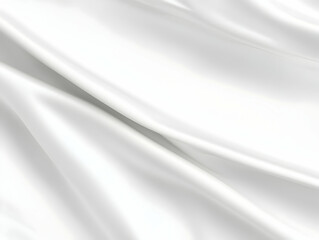 Smooth white silk fabric flowing and waving elegantly background