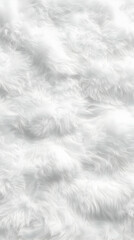Obraz premium White Fur Texture Background Creates a Soft and Luxurious Visual With Gentle Waves and Subtle Highlights