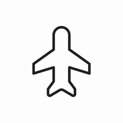 airplane mode off icon vector sign