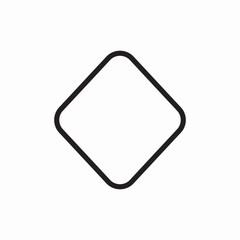shape geometric diamond icon vector sign
