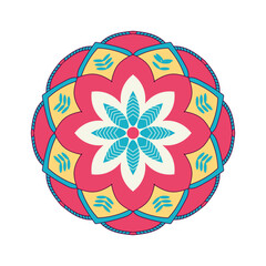 Vector mandala design. Colorful mandala background. Decorative pattern mandala design