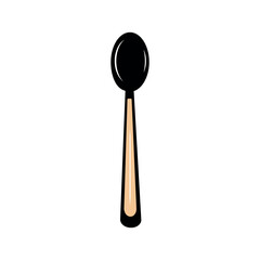 serving spoon vector icon, simple design, minimal style, line icon, Silhouettes,
Cooking equipment made of stainless steel and modern, vector illustration,
kitchen utensils in black and white,