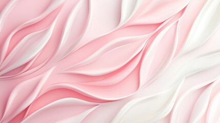 Obraz premium Soft Pink Pastel Wallpaper with Abstract Flowing Layers