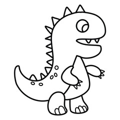 dinosaurus coloring page animal illustration