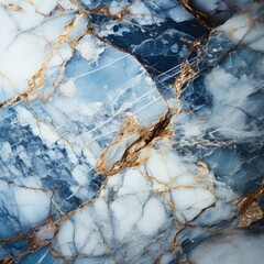 Minimalist Abstract Marble Texture in Blue and White Colors