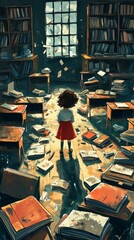 Fototapeta premium The Stormy Classroom, Oppositional Defiant Disorder