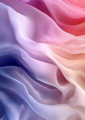 Obraz premium An Elegant Fabric Inspired Abstract Background Featuring Soft Gradient Folds that Add Depth and Texture, Perfect for Creating Stylish and Captivating Vertical Wallpapers. Generative Ai