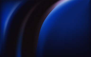 Elegant Gradient Flow of Blue and Black, Abstract Digital Art for Creative Design