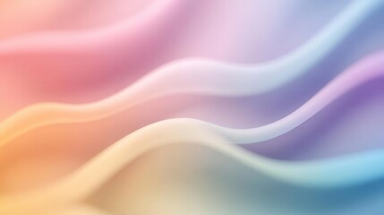 Abstract waveforms inspired by sound, featuring vibrant curves and ripples in a myriad of rainbow tones.