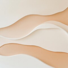 Abstract sand dunes in warm desert tones, blending natural textures and minimalist aesthetic, inspired by arid landscapes, create a serene atmosphere.