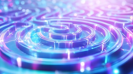 Fototapeta premium neon glow abstract spiral background - abstract backgrounds