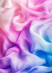 Obraz premium An Elegant Fabric Inspired Abstract Background Featuring Soft Gradient Folds that Add Depth and Texture, Perfect for Creating Stylish and Captivating Vertical Wallpapers. Generative Ai