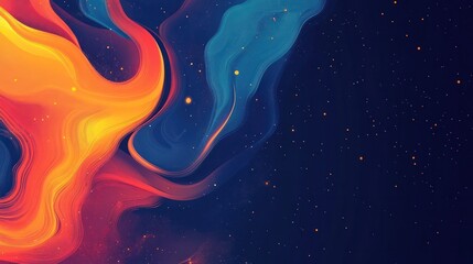 Captivating Cosmic Swirl A mesmerizing interplay of vibrant colors energetic forms and celestial energies