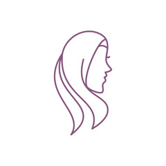 Hijab women  logo icon