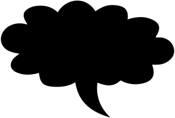 Speech or Think Bubble Cloud Shape 