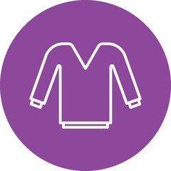 Fototapeta premium Sweater Weather line circle icon