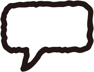 Hand drawn speech bubble
