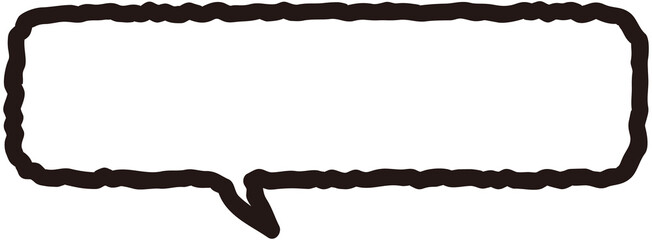 Hand drawn speech bubble
