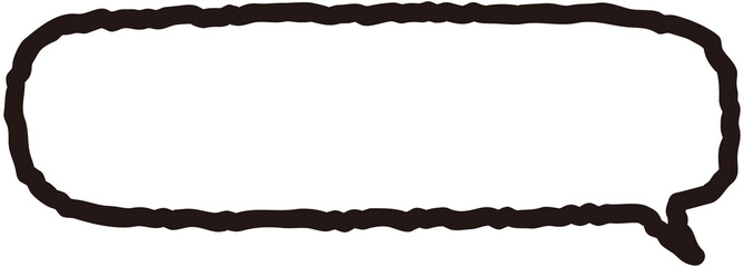 Hand drawn speech bubble
