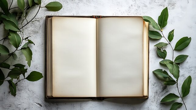 Creating a personalized journal blank pages home photography calm atmosphere