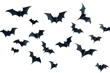 Isolated Bats on a transparent Background for Educational and Creative Use