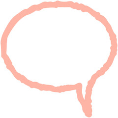 Bubble speech outline hand drawn icon
