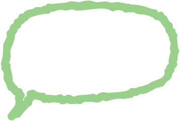 Obraz premium Bubble speech outline hand drawn icon