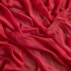 Obraz premium Texture, background, cambric very thin translucent soft mercerized fabric, orange