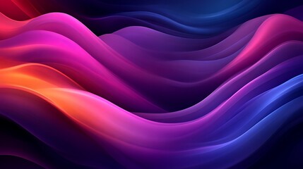 Obraz premium Abstract Colorful Wavy Lines Flowing Design