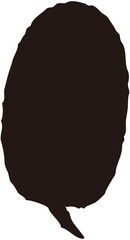 Vertical Dialog Speech Bubble doodle
