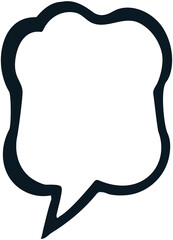 Boom Vertical Dialog Speech Bubble
