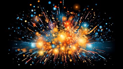 Obraz premium Abstract Colorful Light Burst Explosion Display
