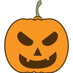 Halloween icons illustration isolated on transparent background